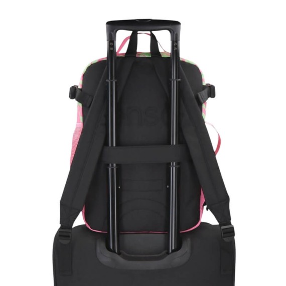 Mochila Escolar/Cabine 40x28x20 cm Vueling/Wizz ENSO Fleur Psychedelic | Ref. 186.9872623