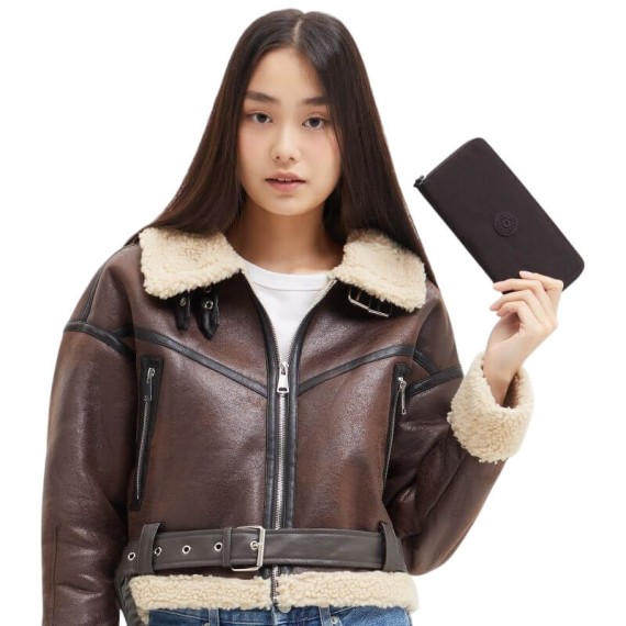 Carteira de Senhora KIPLING Money World Nostalgic Brown | Ref. 187.40KI5411G1R