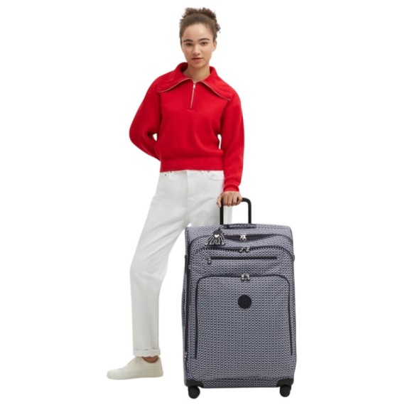 Mala / Trolley Grande 76cm 4R KIPLING New Youri Spin L Signature Print | Ref. 187.40KI7640DD2
