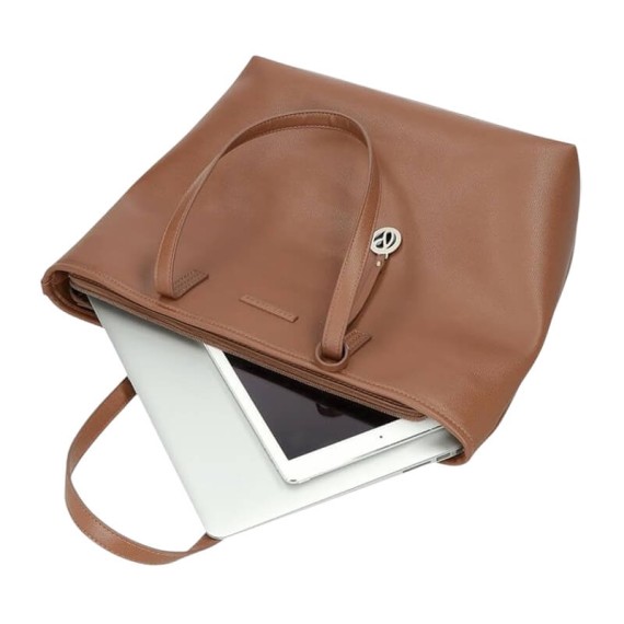 Saco de Ombro para Portátil/Tablet PEPE JEANS Elia Castanho | Ref. 186.7947532