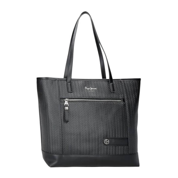 Saco de Ombro para Portátil/Tablet PEPE JEANS Sprig Preto | Ref. 186.7917533