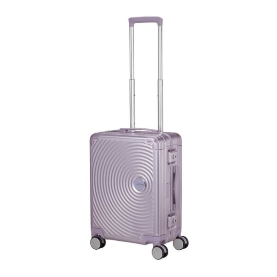 AMERICAN TOURISTER Mala de Cabine 55cm 4R SoundBox Alu Lilás | Ref. 92.155707-A646