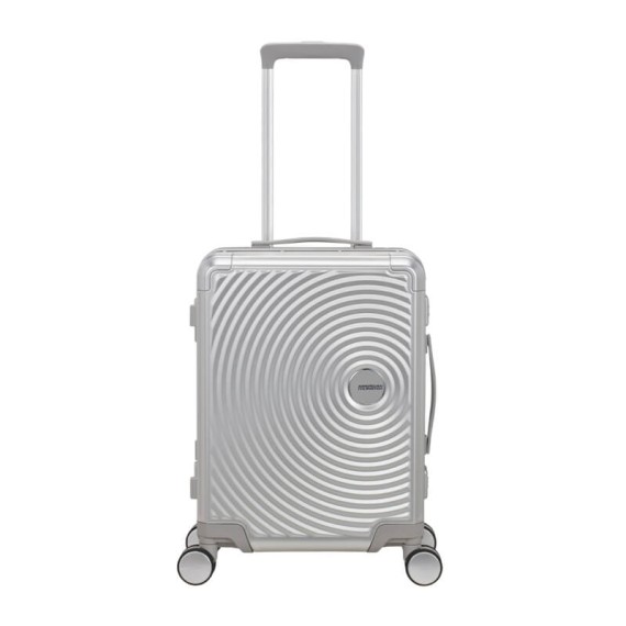 AMERICAN TOURISTER Mala de Cabine 55cm 4R SoundBox Alu Prata | Ref. 92.155707-1776 AMERICAN TOURISTER Mala de Cabine 55cm 4R SoundBox Alu Prata | Ref. 92.155707-1776