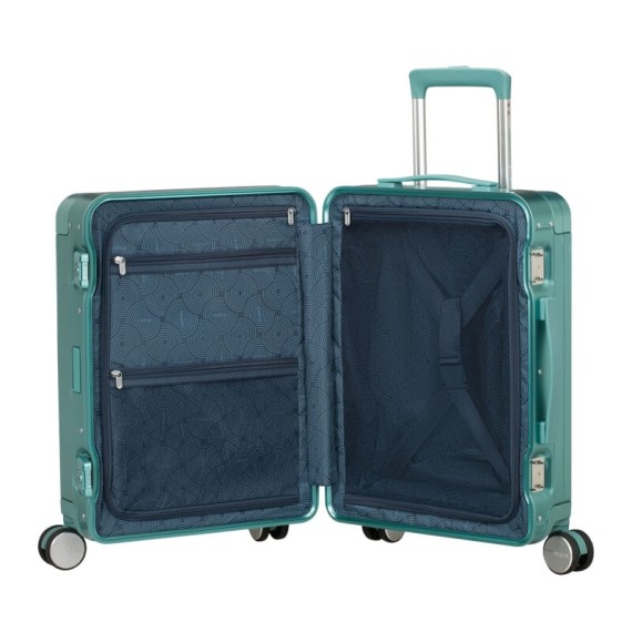 AMERICAN TOURISTER Mala de Cabine 55cm 4R SoundBox Alu Turquesa | Ref. 92.155707-A644