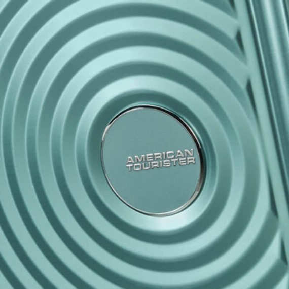 AMERICAN TOURISTER Mala de Cabine 55cm 4R SoundBox Alu Turquesa | Ref. 92.155707-A644