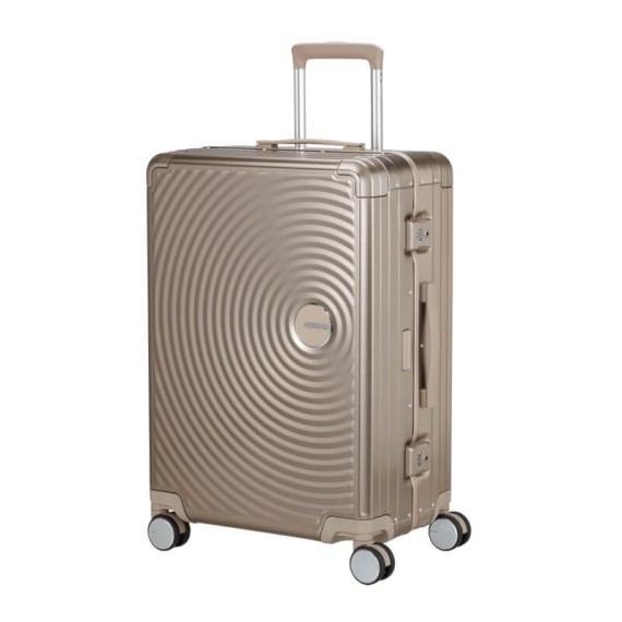 AMERICAN TOURISTER Mala Média 68cm 4R SoundBox Alu Bronze | Ref. 92.155710-1133