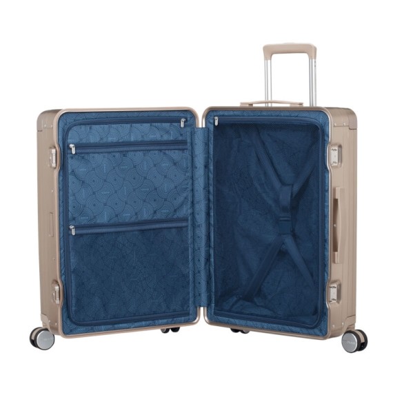 AMERICAN TOURISTER Mala Média 68cm 4R SoundBox Alu Bronze | Ref. 92.155710-1133