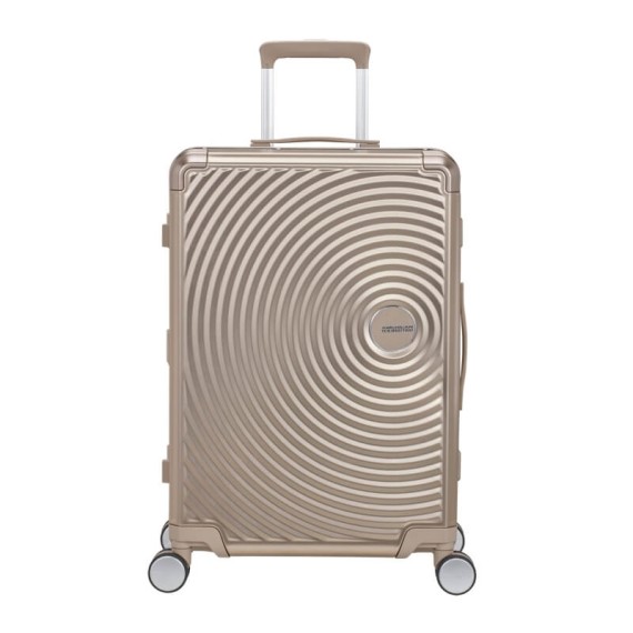 AMERICAN TOURISTER Mala Média 68cm 4R SoundBox Alu Bronze | Ref. 92.155710-1133