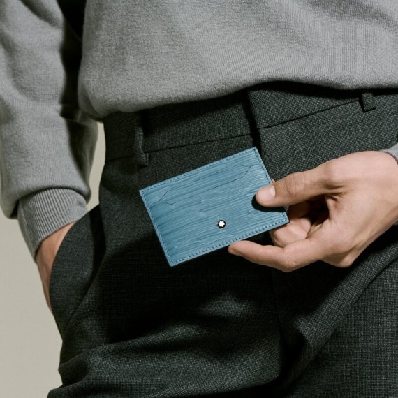 Porta-Cartões 5CC MONTBLANC 4810 Smoky Blue | Ref. 238.199349