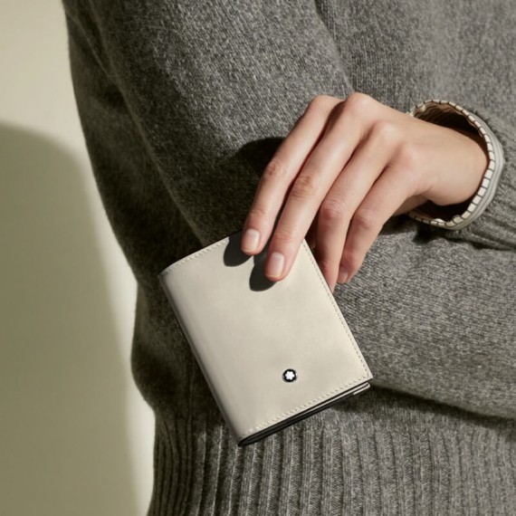 Porta-Cartões Vertical 4CC MONTBLANC Meisterstück Cloudy Beige | Ref. 238.199316