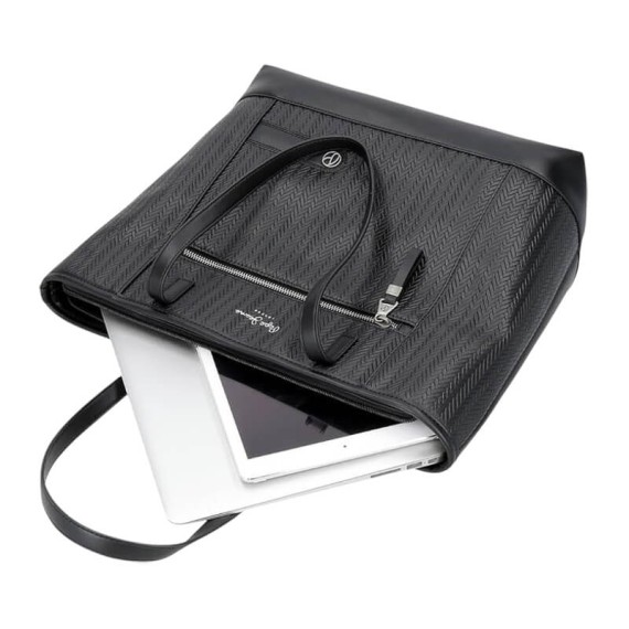 Saco de Ombro para Portátil/Tablet PEPE JEANS Sprig Preto | Ref. 186.7917533