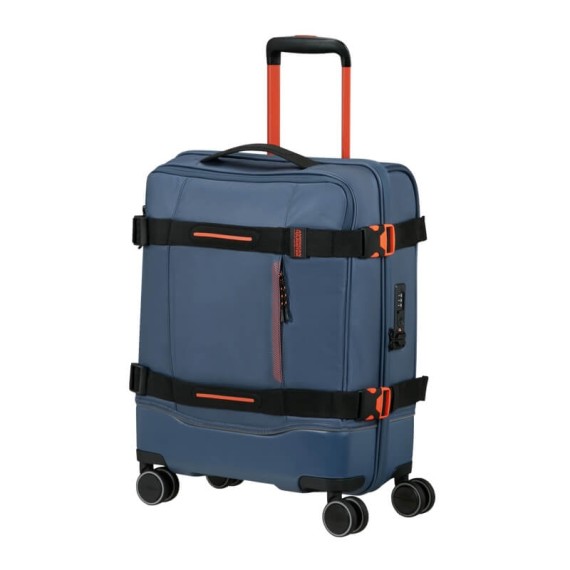 AMERICAN TOURISTER Mala de Cabine 55cm 4R Urban Track Azul/Laranja | Ref. 92.154675-6032