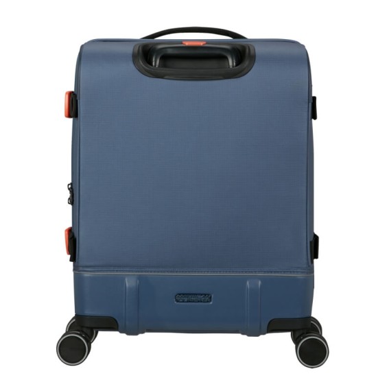 AMERICAN TOURISTER Mala de Cabine 55cm 4R Urban Track Azul/Laranja | Ref. 92.154675-6032