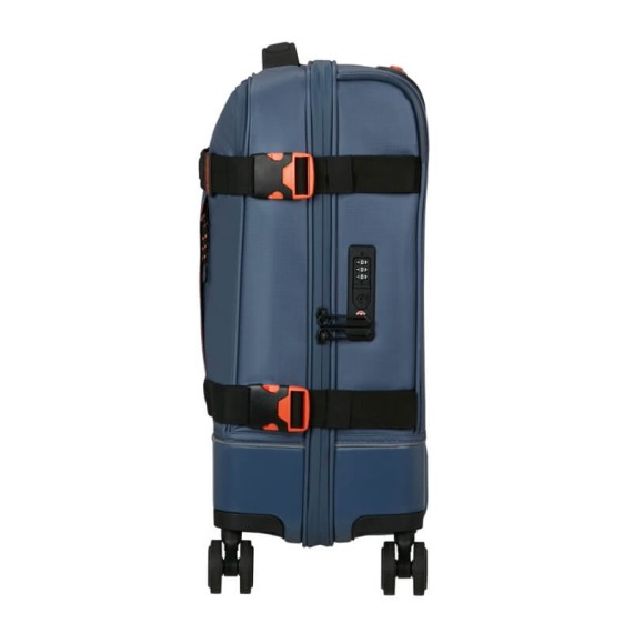 AMERICAN TOURISTER Mala de Cabine 55cm 4R Urban Track Azul/Laranja | Ref. 92.154675-6032