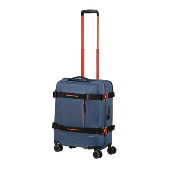 AMERICAN TOURISTER Mala de Cabine 55cm 4R Urban Track Azul/Laranja | Ref. 92.154675-6032