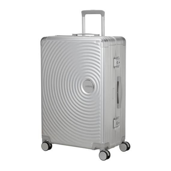 AMERICAN TOURISTER Mala Grande 77cm 4R SoundBox Alu Prata | Ref. 92.155711-1776