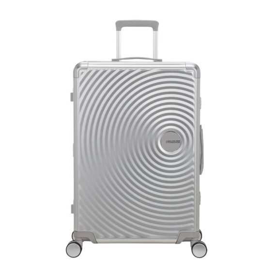 AMERICAN TOURISTER Mala Grande 77cm 4R SoundBox Alu Prata | Ref. 92.155711-1776