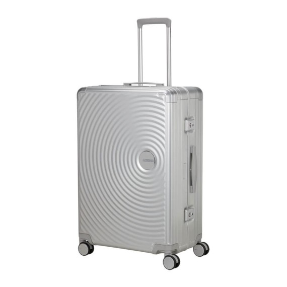AMERICAN TOURISTER Mala Grande 77cm 4R SoundBox Alu Prata | Ref. 92.155711-1776