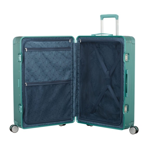 AMERICAN TOURISTER Mala Grande 77cm 4R SoundBox Alu Turquesa | Ref. 92.155711-A644