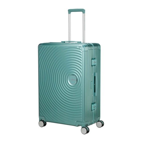 AMERICAN TOURISTER Mala Grande 77cm 4R SoundBox Alu Turquesa | Ref. 92.155711-A644
