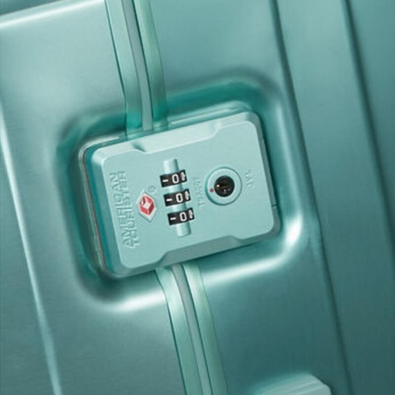 AMERICAN TOURISTER Mala Grande 77cm 4R SoundBox Alu Turquesa | Ref. 92.155711-A644