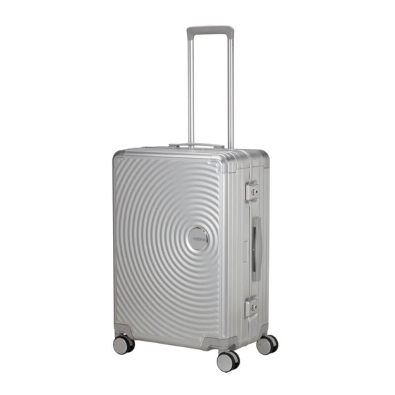 AMERICAN TOURISTER Mala Média 68cm 4R SoundBox Alu Prata | Ref. 92.155710-1776 AMERICAN TOURISTER Mala Média 68cm 4R SoundBox Alu Prata | Ref. 92.155710-1776