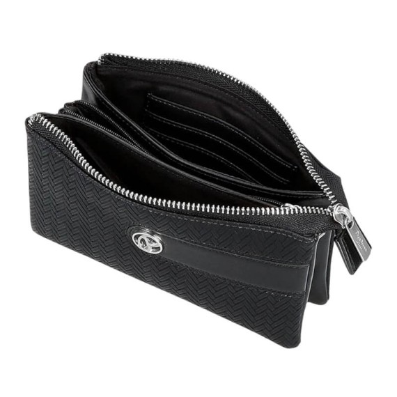 Necessaire Três Compartimentos PEPE JEANS Sprig Preto | Ref. 186.7914333
