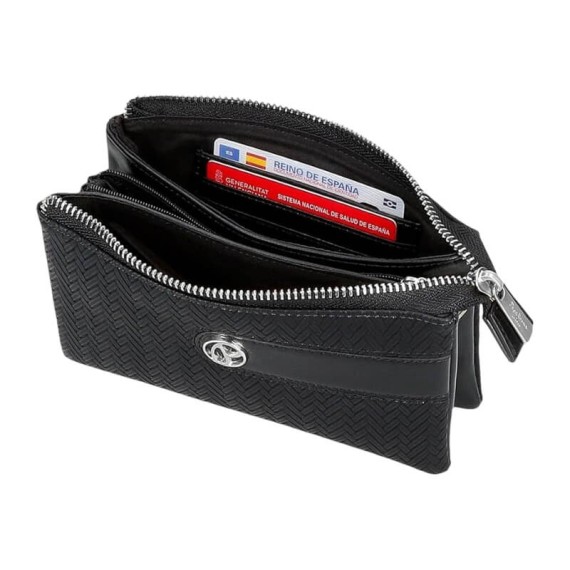 Necessaire Três Compartimentos PEPE JEANS Sprig Preto | Ref. 186.7914333