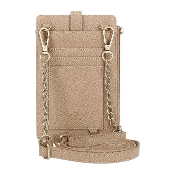 Bolsa Tiracolo Porta Telemóvel PEPE JEANS Elia Taupé | Ref. 186.7945033