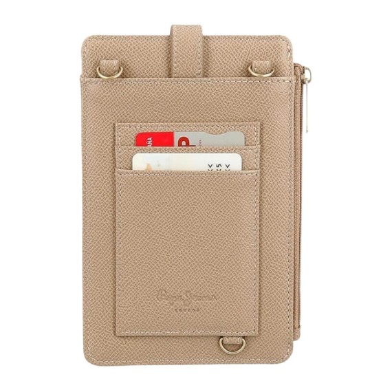 Bolsa Tiracolo Porta Telemóvel PEPE JEANS Elia Taupé | Ref. 186.7945033