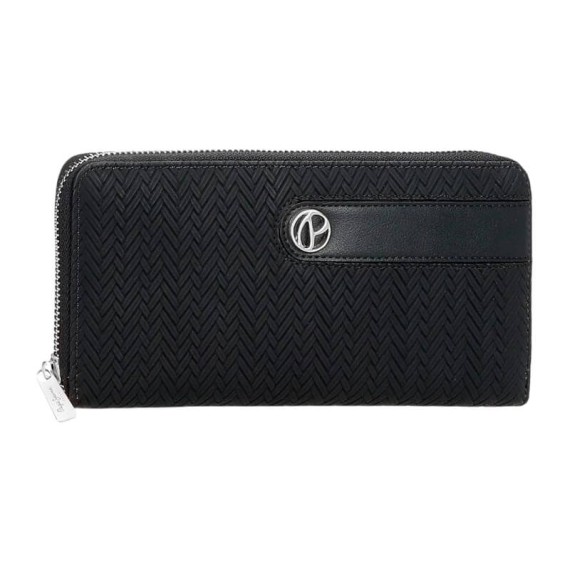 Carteira de Senhora com Fecho PEPE JEANS Sprig Preta | Ref. 186.7918533