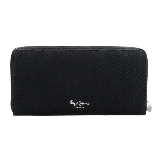 Carteira de Senhora com Fecho PEPE JEANS Sprig Preta | Ref. 186.7918533