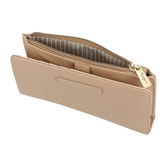 Carteira Média com Porta-Moedas PEPE JEANS Elia Taupe | Ref. 186.7948633