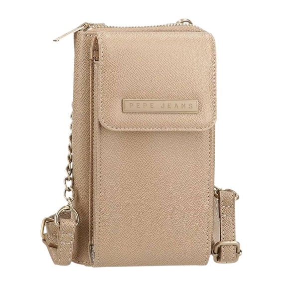 Carteira Bolsa Porta Telemóvel PEPE JEANS Elia Taupe | Ref. 186.7945333