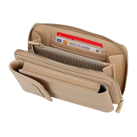 Carteira Bolsa Porta Telemóvel PEPE JEANS Elia Taupe | Ref. 186.7945333