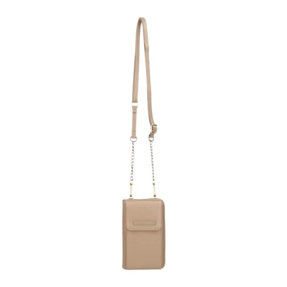 Carteira Bolsa Porta Telemóvel PEPE JEANS Elia Taupe | Ref. 186.7945333