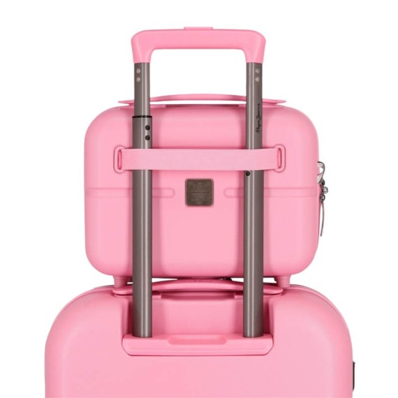 Necessaire Adaptável a Trolley PEPE JEANS HighLight Rosa | Ref. 186.768392E