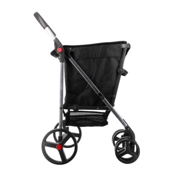 ROLSER Carro de Compras Basket MF 4B 4 Rodas 58L Preto | Ref. 253.010295
