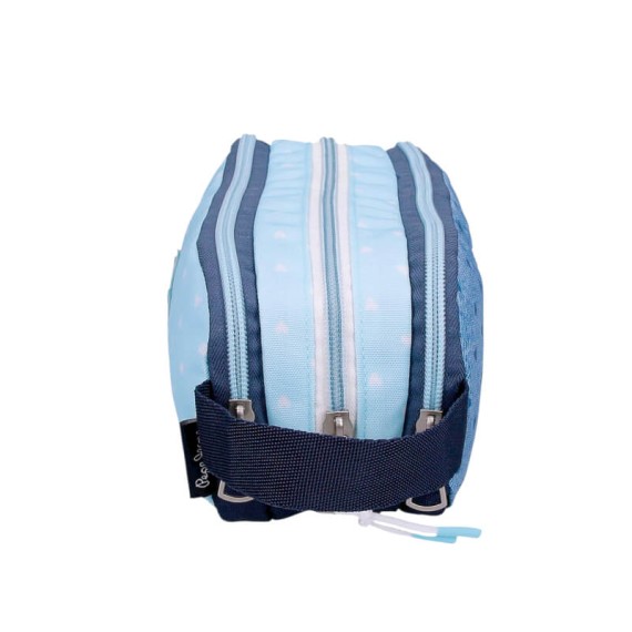Estojo Escolar 3C. PEPE JEANS Noni Denim Azul Claro | Ref. 186.6824722