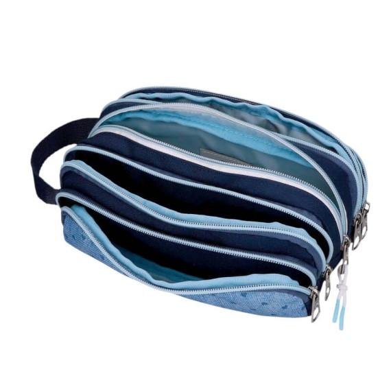 Estojo Escolar 5C PEPE JEANS Noni Denim Azul Claro | Ref. 186.6824522