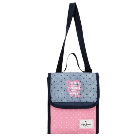 Lancheira Térmica PEPE JEANS Noni Denim Rosa | Ref. 186.6824621