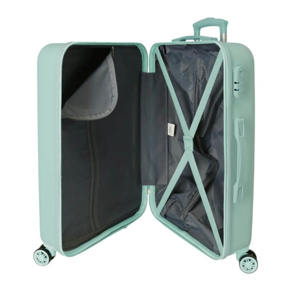 Mala de Viagem Média 65cm 4R MOVOM I Love Sea Life Turquesa | Ref. 186.3051241