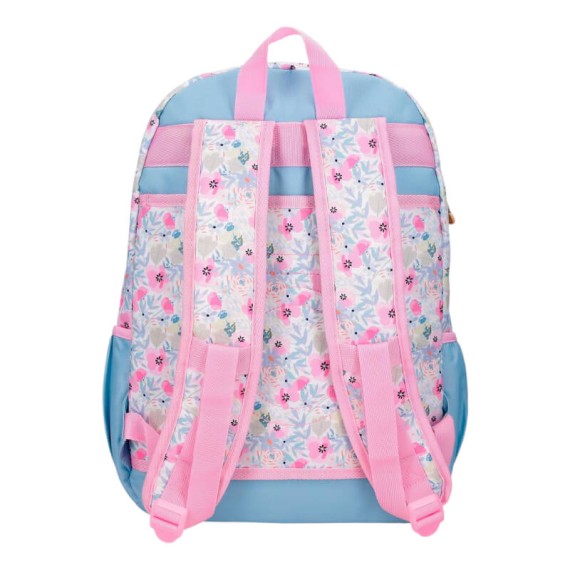 Mochila Escolar 44cm 2C ENSO Full of Flowers Lilás | Ref. 186.9772721