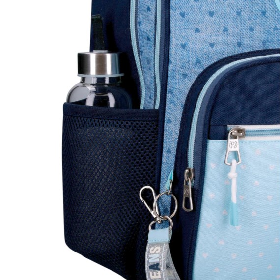 Mochila Escolar Compacta 2R PEPE JEANS Noni Denim Azul Claro | Ref. 186.6822922