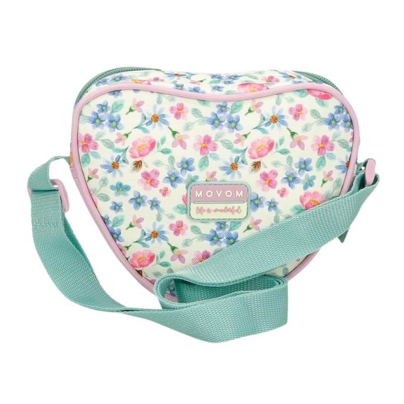 Bolsa de Tiracolo Coração MOVOM My Little Garden Malva | Ref. 186.3065542