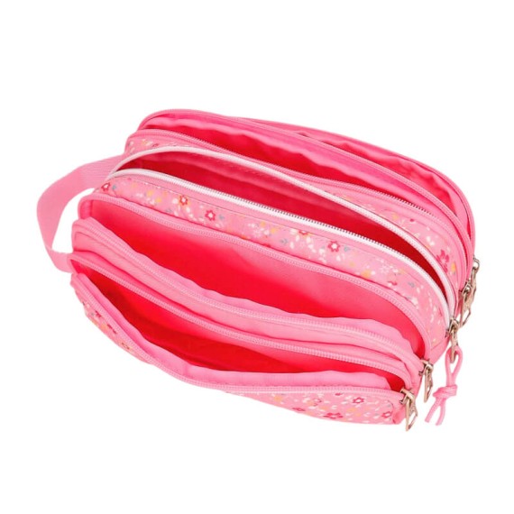 Estojo Escolar 5C PEPE JEANS Alenka Rosa | Ref. 186.6714523
