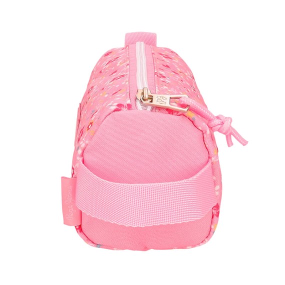 Estojo Escolar Redondo PEPE JEANS Alenka Rosa | Ref. 186.6714123