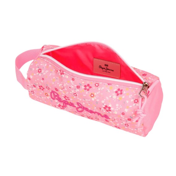 Estojo Escolar Redondo PEPE JEANS Alenka Rosa | Ref. 186.6714123