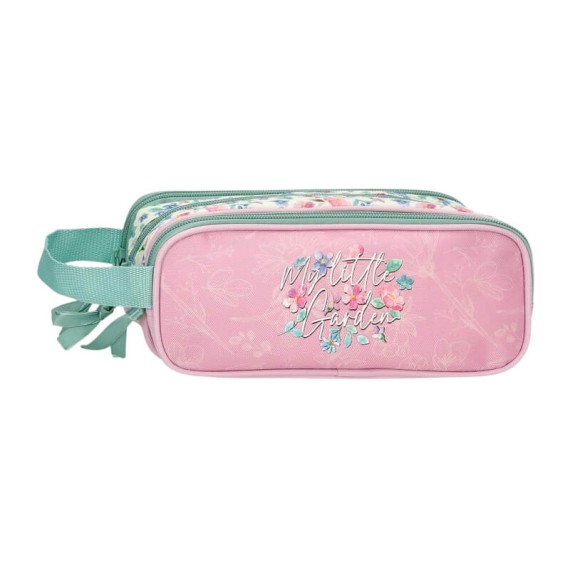 Estojo Escolar Três Compartimentos MOVOM My Little Garden Malva | Ref. 186.3064742