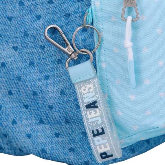 Mochila de Passeio 23cm PEPE JEANS Noni Denim Azul Claro | Ref. 186.6822022